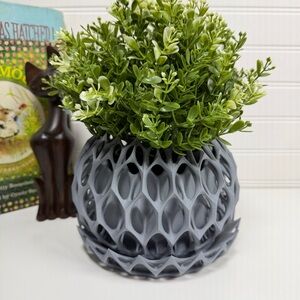 Invader Planter Pot, Small Indoor Flower Pot, Tabletop Planter